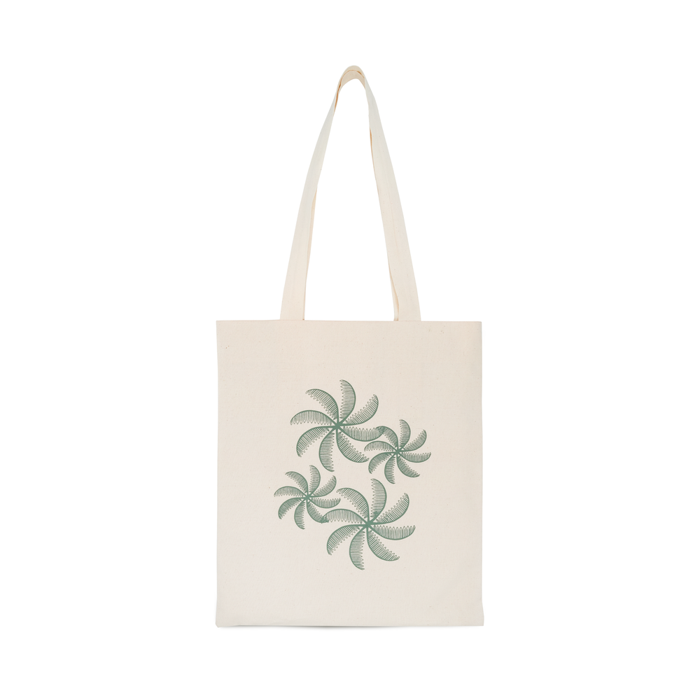 Oasis Tote Bag - Printed with Multiple Palm Motif 