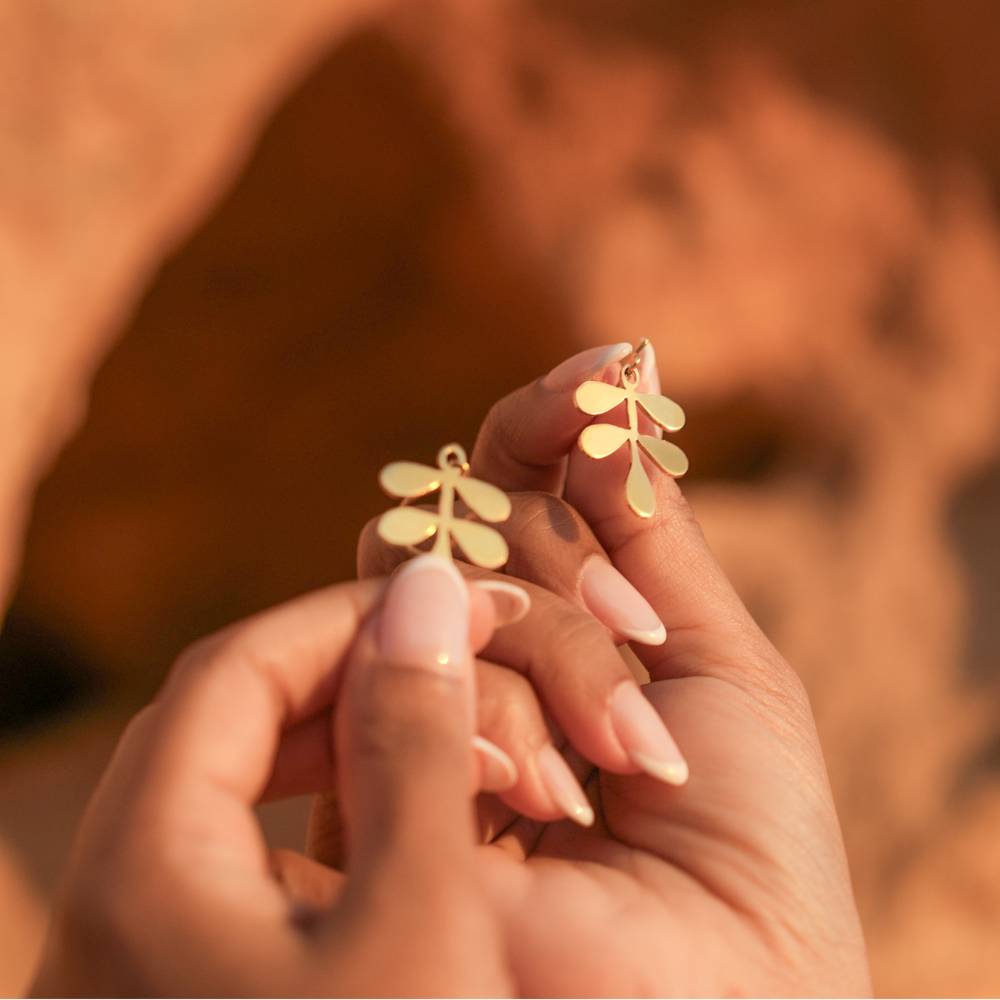 Peregrina Stud Earrings Gold Plated 