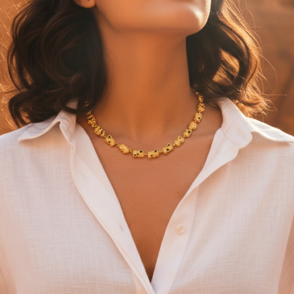 Oasis Necklace - Gold Plated Silver