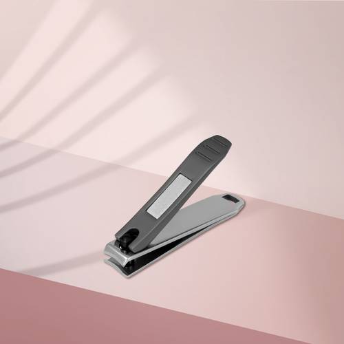 Nail clipper large with matte handle and nail file 51