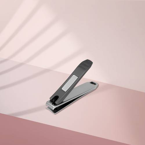 Nail clipper small with matte handle and nail file 50