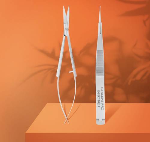 Scissor Expert 90 Type 2 Professional Micro Scissor For Eyebrows Modeling 