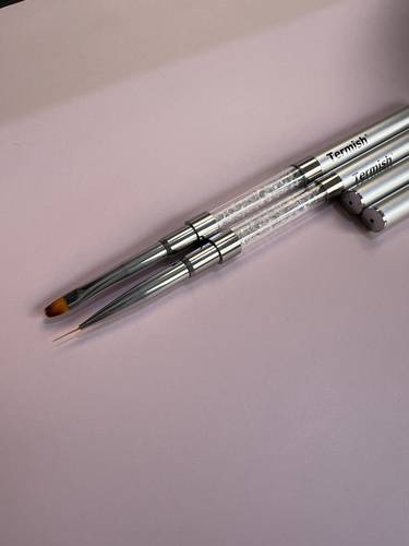 Silver french/oval brush