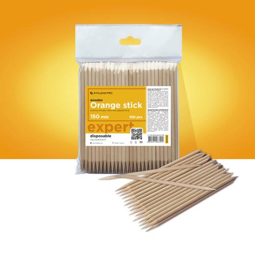 Orange stick STALEKS for manicure  150 mm (100 pcs)