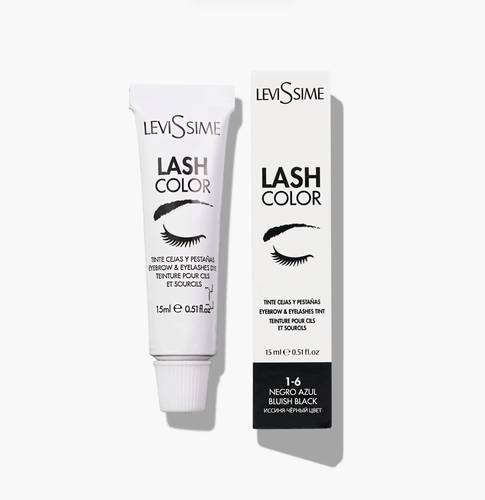 Eyebrow/Lash Tint, 1.6 BLUISH BLACK, 15ml Levissime