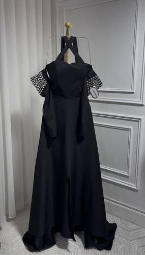 فستان تطريز كم  - 3XL