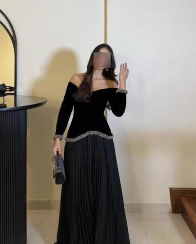 فستان بخامتي الجوخ والجازار - 3XL