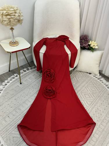 فستان ناعم لسهرات  - 3XL