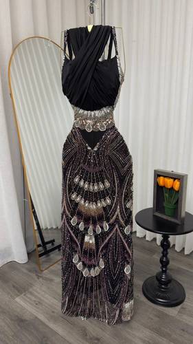 فستان سهره طاووس  - XS