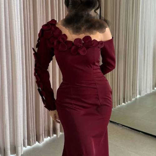 فستان بخامة الباربي بنمط ورد - 3XL