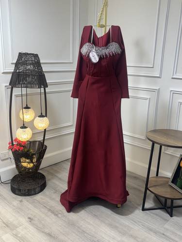 فستان بخامة الباربي بتطريز يدوي - 3XL