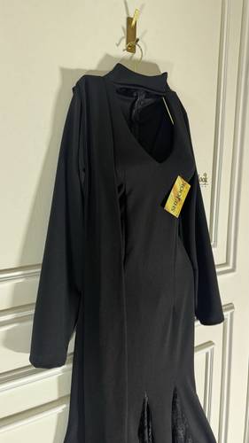 فستان ناعم فتحات دانتيل - XS