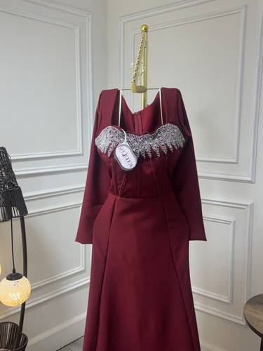 فستان بخامة الباربي بتطريز يدوي - 3XL
