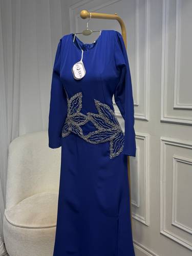 فستان بخامه الباربي بتطريز يدوي كرستال - 3XL