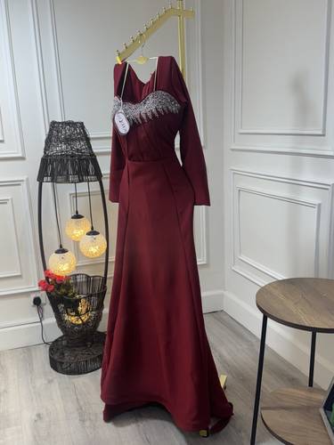 فستان بخامة الباربي بتطريز يدوي - 3XL