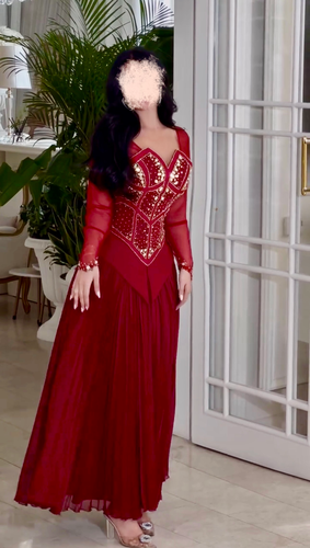 فستان سهره فيروزه - 3XL