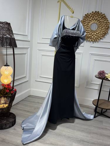 فستان سهره بتطريز صدر  - 3XL