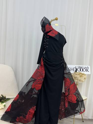 فستان سهره تطريز هدب - 3XL