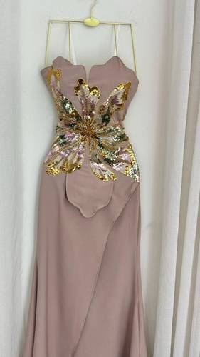 فستان سهره شموس - S - اسود