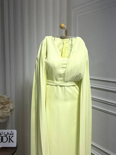فستان بأكمام كسرات  - 3XL