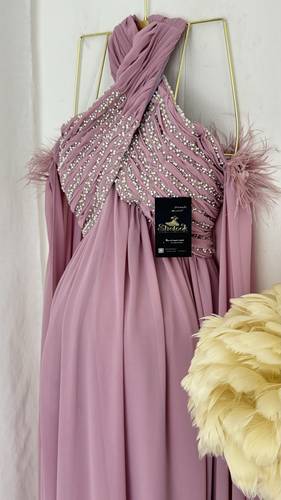 فستان حوامل جديد بنمط لف رقبه - 3XL