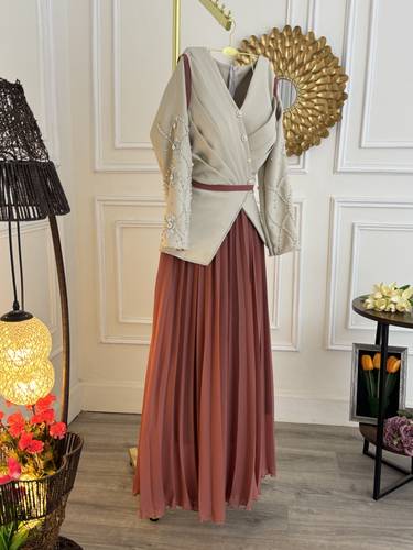 فستان تطريز كلاسيكي - 3XL
