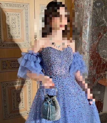 فستان سهره بتطريز لولو - 3XL
