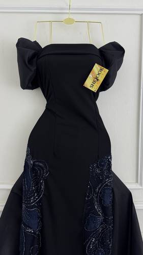 فستان سهره تطريز جنب - XS