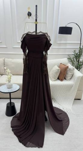فستان ناعم جورجيت موكا - XS