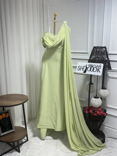 فستان ناعم وأنيق  - اسود - 3XL