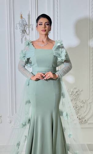 فستان سهره فراشه - 3XL