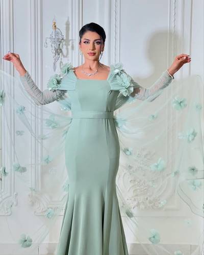 فستان سهره فراشه - 3XL