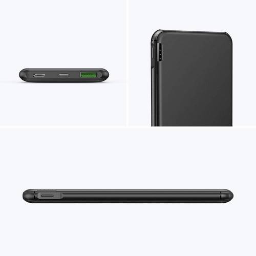 بطارية متنقلة سعة 10000mah بمنفذين USB و PD من ترونسمارت - أسود