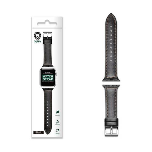 سوار جلد طبيعي لساعة ابل مقاس (42/44mm) من جرين 