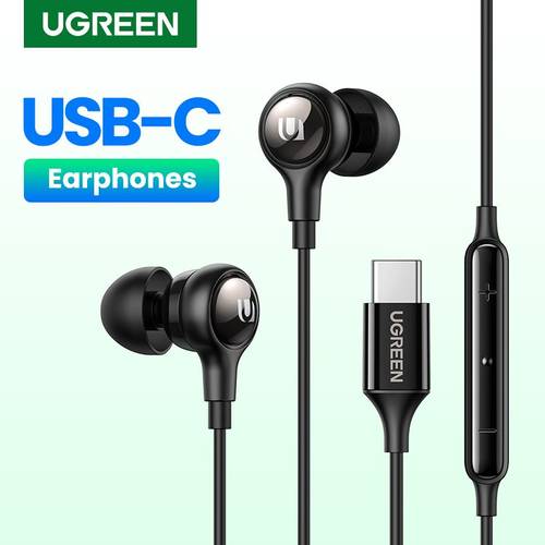 سماعة أذن سلكية بمدخل USB-C من يوجرين _ أسود