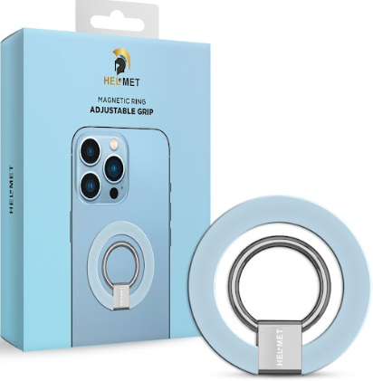 مسكة مغناطيسية ماق سيف Magsafe وحامل للجوال من هيلمت - أزرق