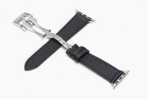 سوار جلد لساعة ابل من كوتيتشي (42/44mm)  - أسود 