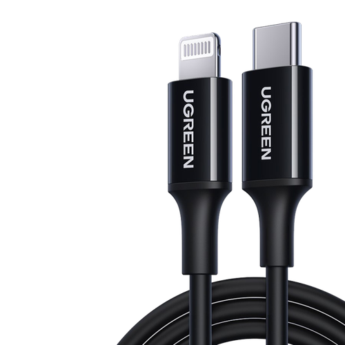 كيبل USB-C TO LIGHTNING جلد 60W بطول 2M من يوجرين