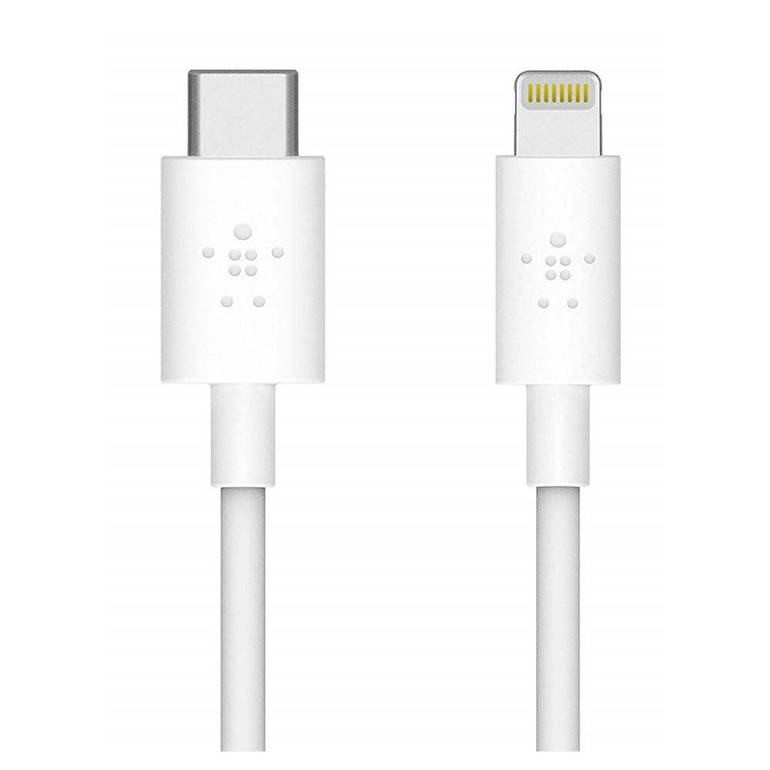 كيبل ايفون Lightning to USB-C  بطول 1.2 متر من بلكن - أبيض
