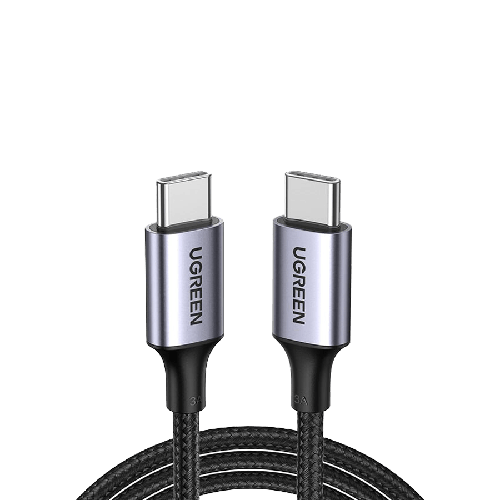 كيبل USB-C to USB-C قماش بطول 2M بقوة 60W من يوجرين