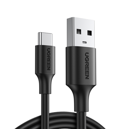كيبل USB-A to USB-C جلد بطول 3M من يوجرين - أسود