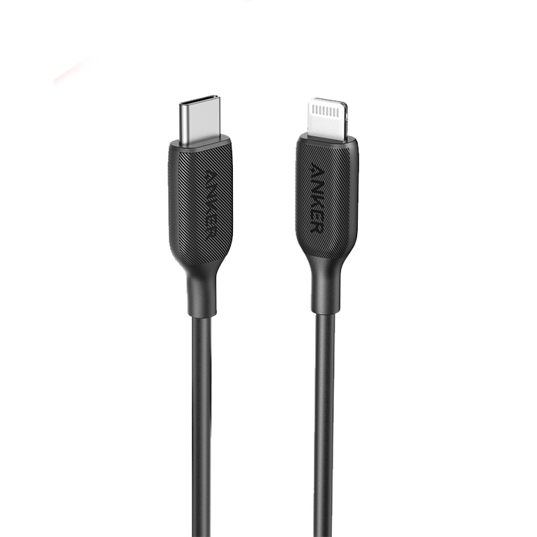 كيبل للايفون USB-C To Lightning يدعم تقنية الشحن السريع PD بطول 0.9 متر من انكر - أسود