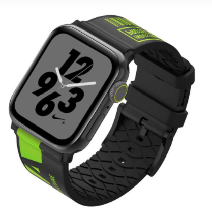 باند ساعة أنيق من سكين ارما مقاس (42/44mm) - أسود/أخضر