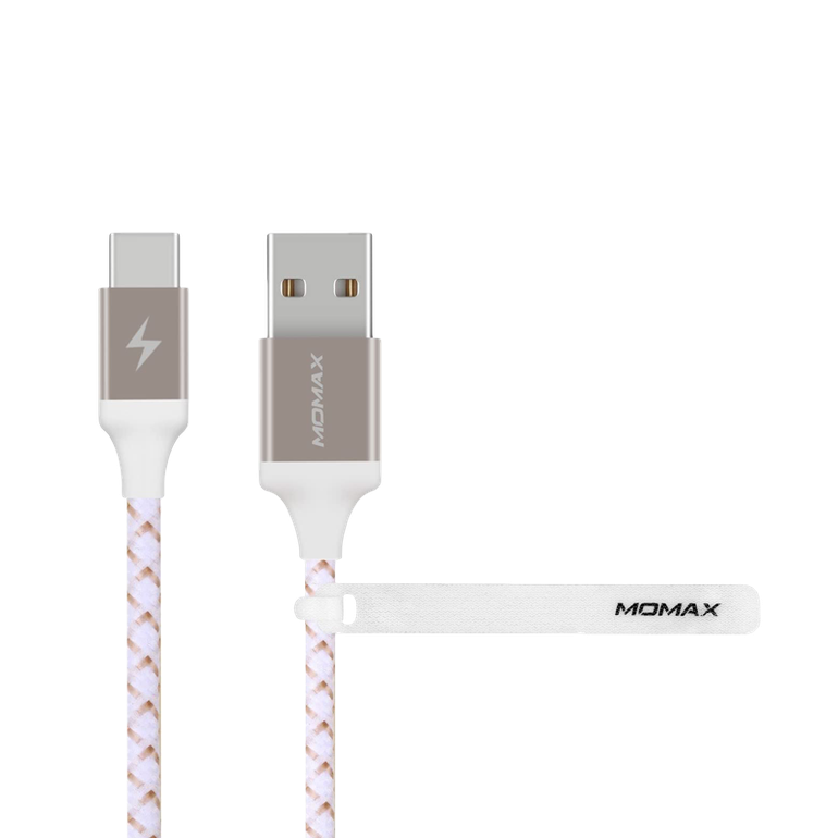 كيبل شحن زيرو USB-C الي USB-A 1 بطول 1متر من موماكس  - ذهبي 