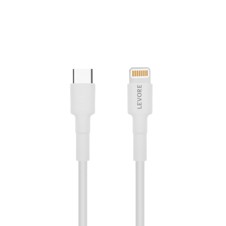 كيبل ليفوري USB-C to Lightning بطول 1 متر - ابيض	
