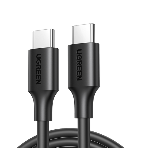 كيبل USB-C to USB-C بطول 1 متر نايلون 60 واط من يوجرين - أسود