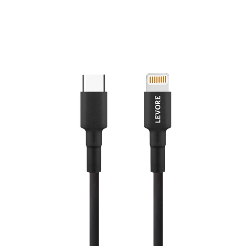 كيبل ليفوري USB-C to Lightning بطول 1.8M - اسود