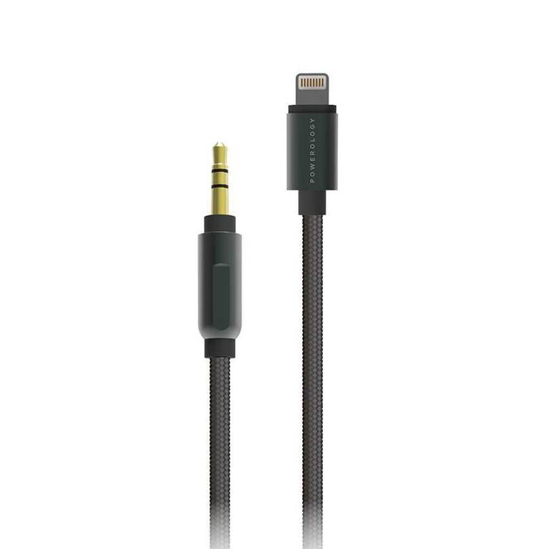 كيبل لايتننق AUX 3.5 mm بطول 1.2 متر من باور اولوجي