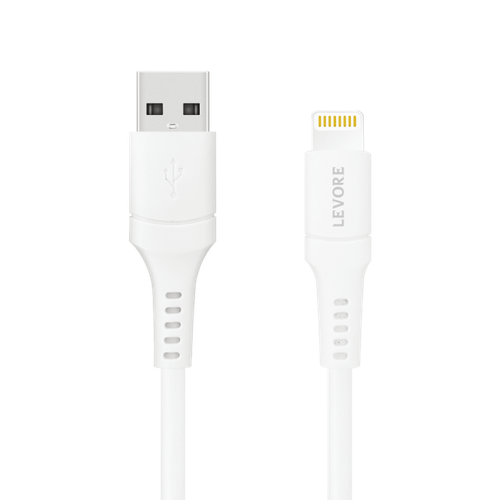 كيبل شحن للايفون USB-A بطول 1.8M من ليفوري - أبيض