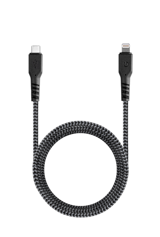 كيبل شحن آيفون أسود Lightning to USB-C 3m 